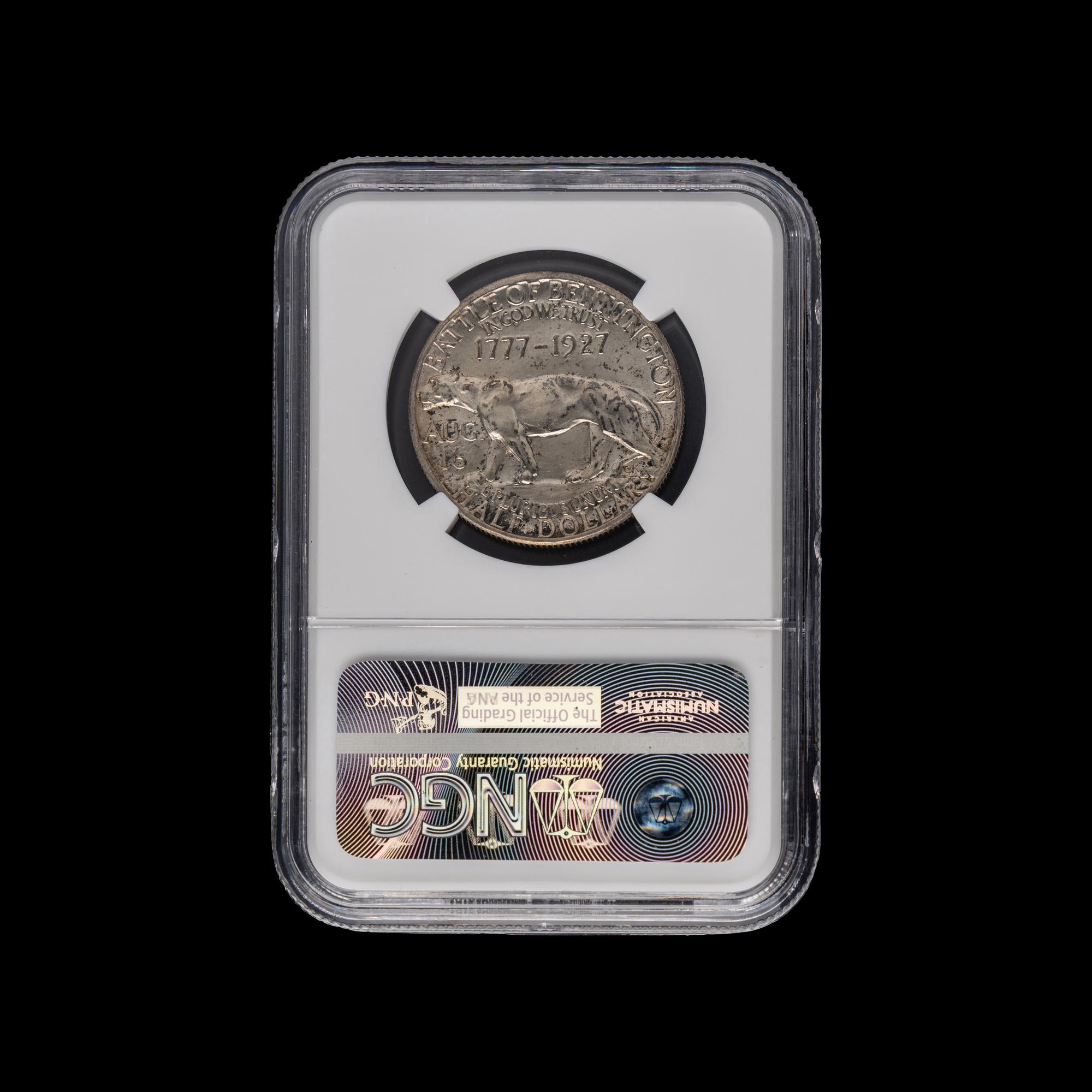 A 1927 Vermont Commemorative 50c Coin [NGC MS64]