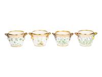 A Group of Four Royal Copenhagen Flora Danica Porcelain Cache Pots