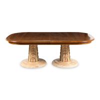 A Regency Style Carved and Painted Dining Table