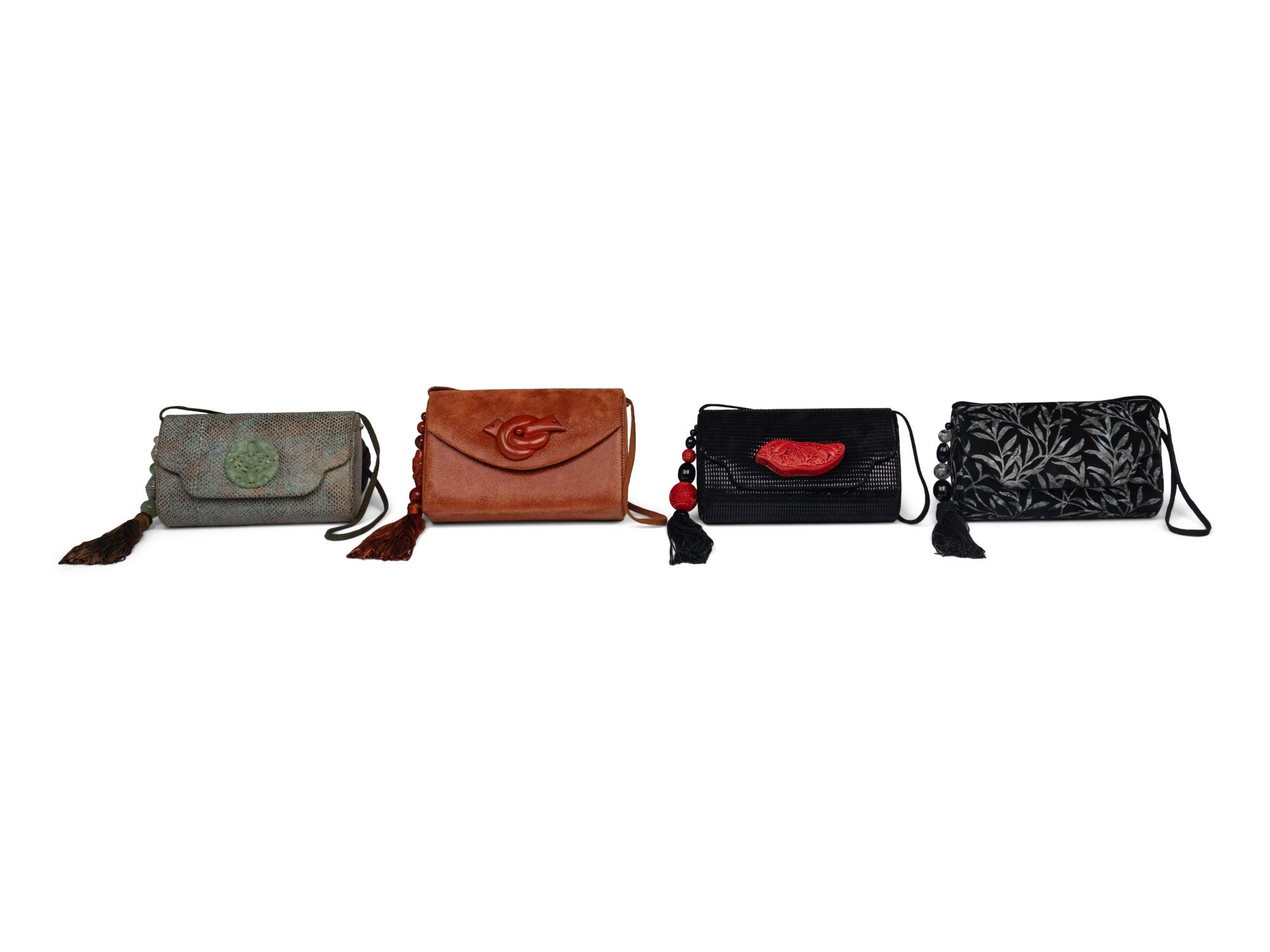 Four Rafael Sanchez for Geoffrey Beene Handbags