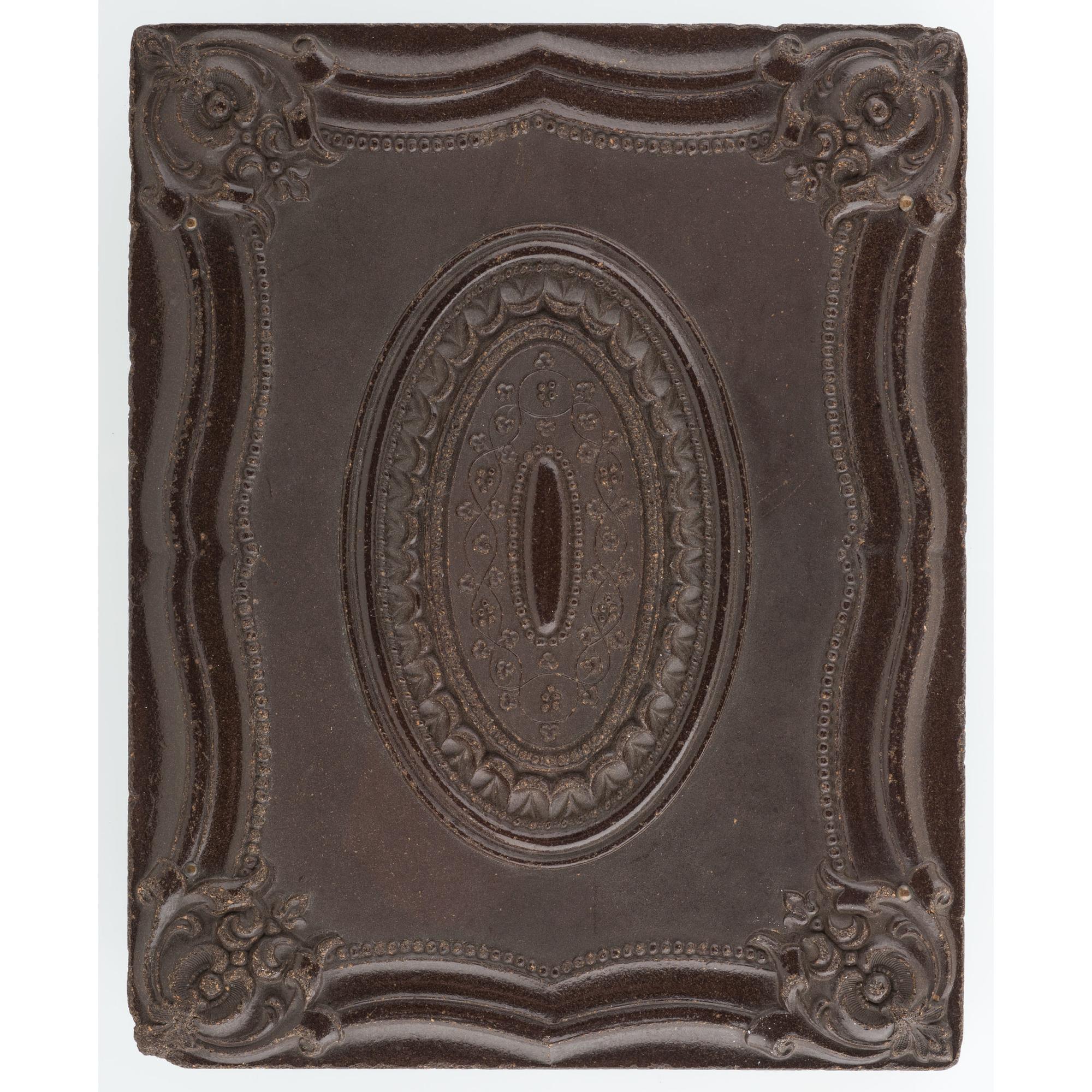 Half Plate Ambrotypes of a Bearded Man and Fat Lady, Possible Sideshow Performers