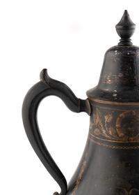 A Dutch Painted Tole Cafetière