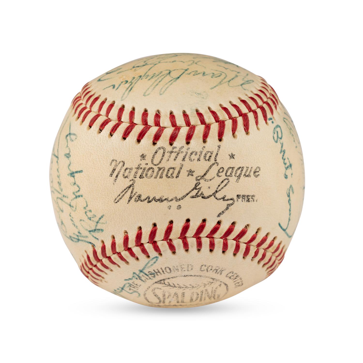 A 1955 Philadelphia Phillies Team Signed Autograph Baseball