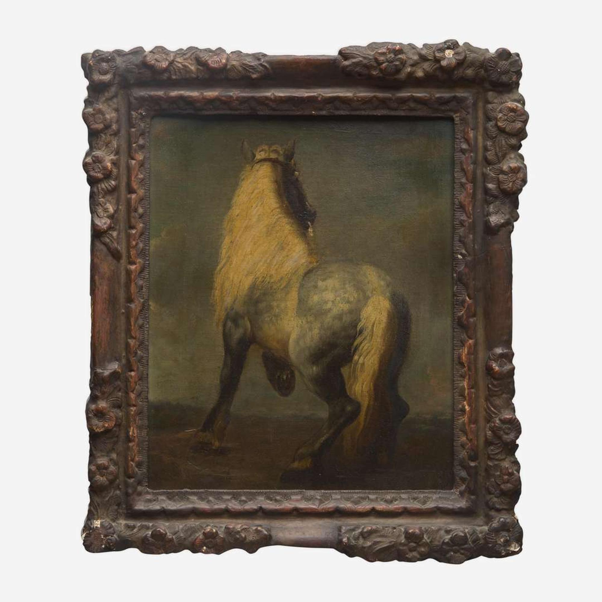 Circle of Anthony van Dyck (Flemish, 1599–1641) Sketch of a Horse, Seen from Behind