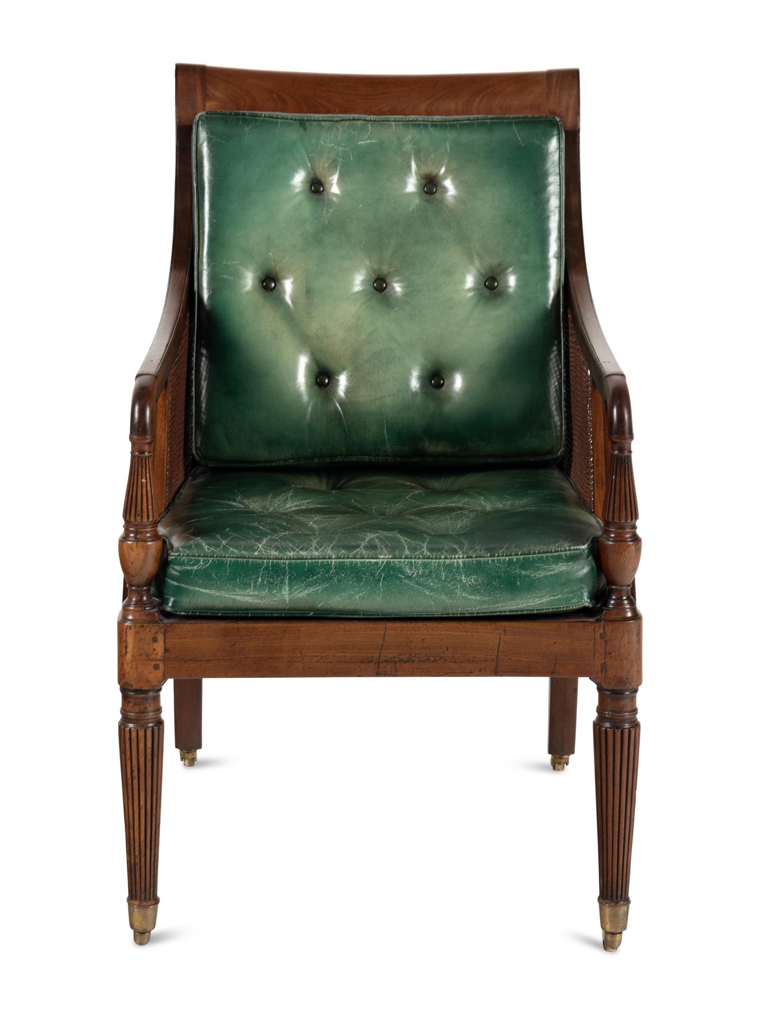 A William IV Carved Walnut Armchair