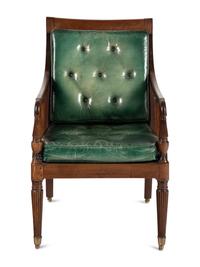 A William IV Carved Walnut Armchair