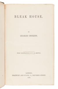 DICKENS, Charles (1812-1870). Bleak House. London: Bradbury & Evans, 1853.