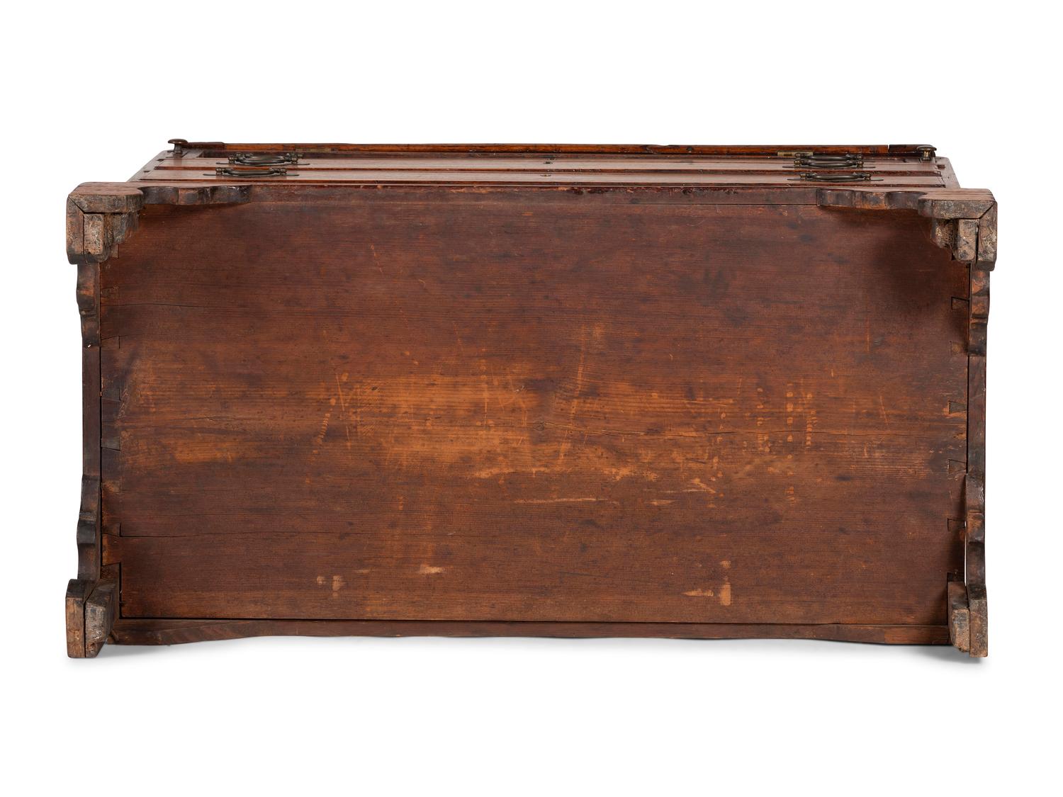 A Chippendale Mahogany Slant Front Desk