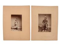 SHINDLER, Antonio Zeno (1823-1899), photographer. A group of 6 albumen photographs of Yankton Sioux Indians. [Washington, DC, 1867].