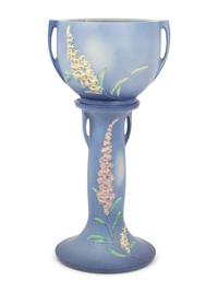 A Roseville Pottery Jardinière on Stand