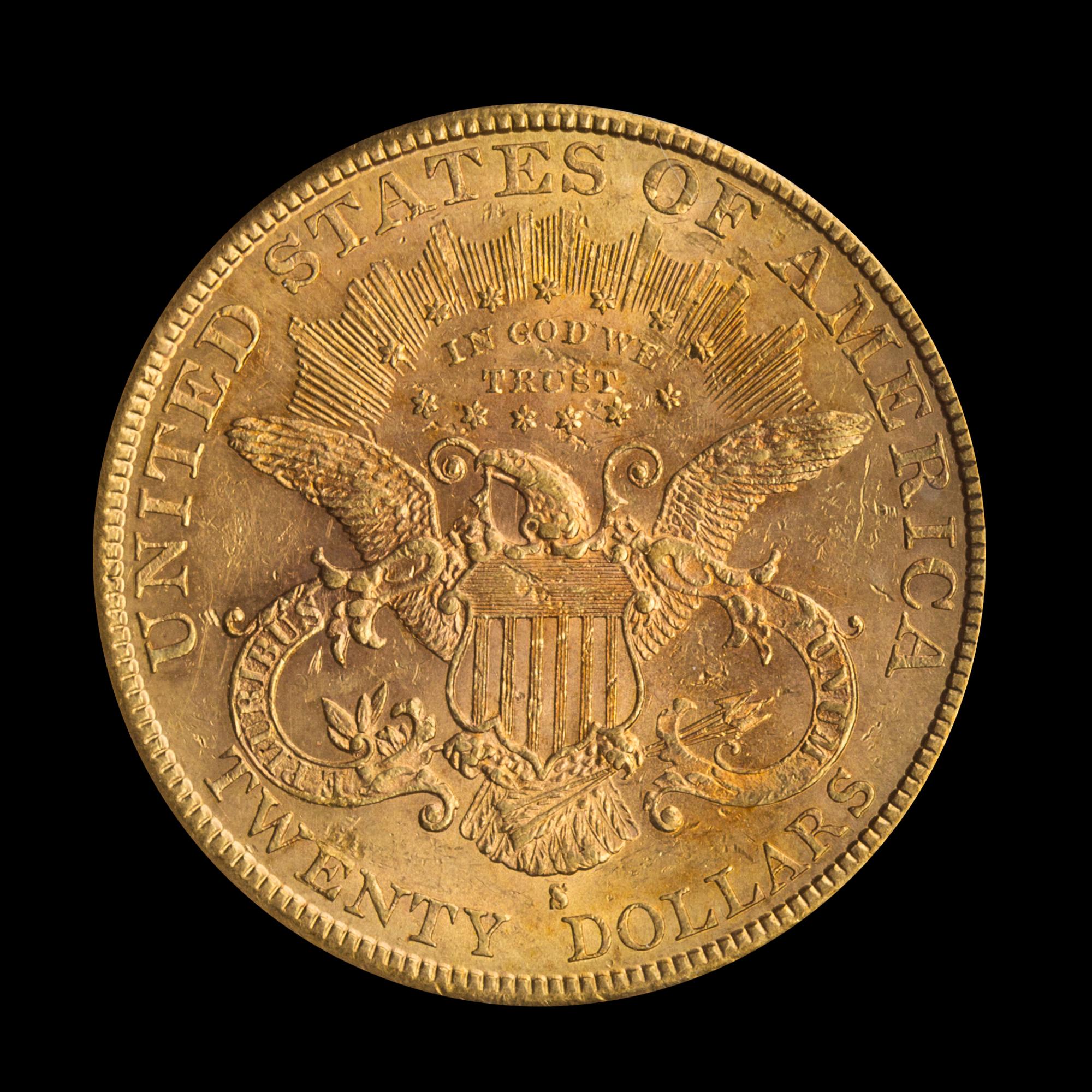 A United States 1880-S Liberty Head $20 Gold Coin