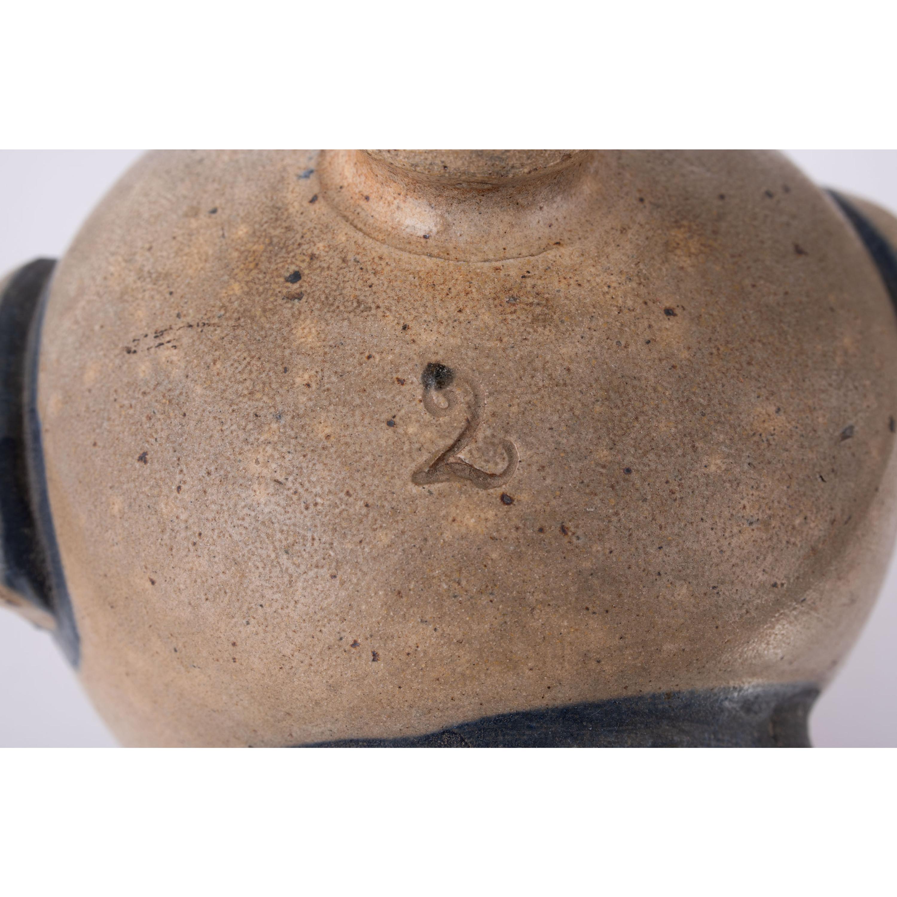 Two Cobalt Decorated Chicken Waterers