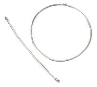 An 18 Karat White Gold Omega Chain Demi Parure, Italy, 22.80 dwts.