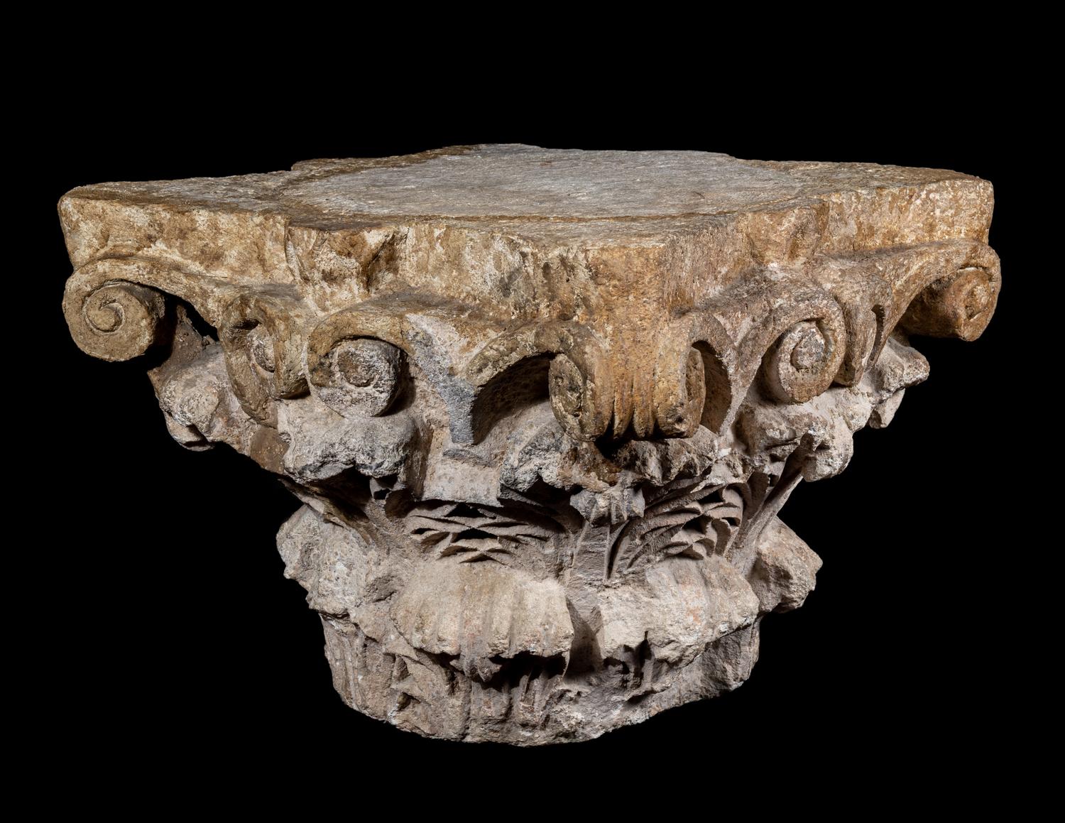 A Roman Marble Corinthian Column Capital