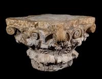 A Roman Marble Corinthian Column Capital