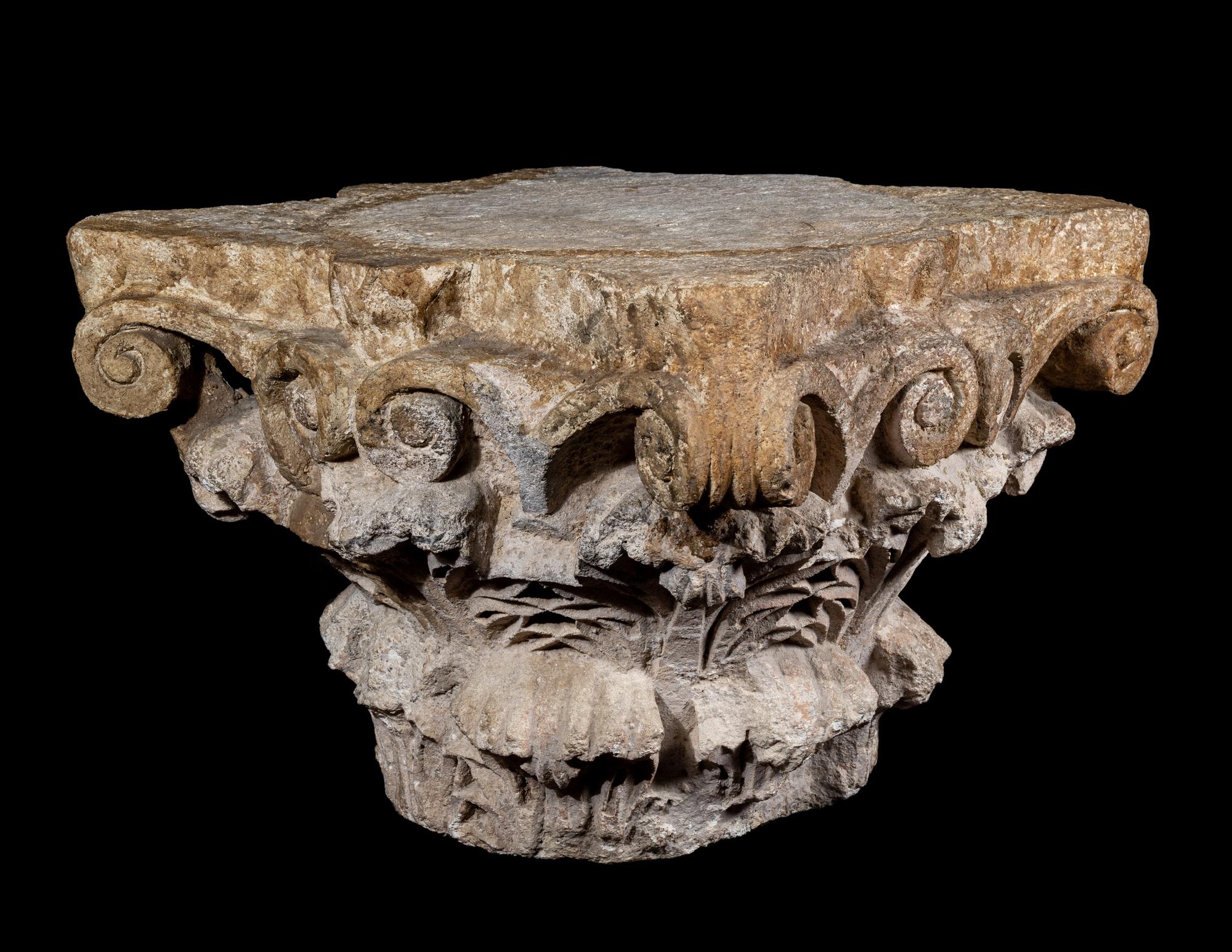 A Roman Marble Corinthian Column Capital