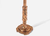 Secessionist, Copper and Mica Floor Lamp