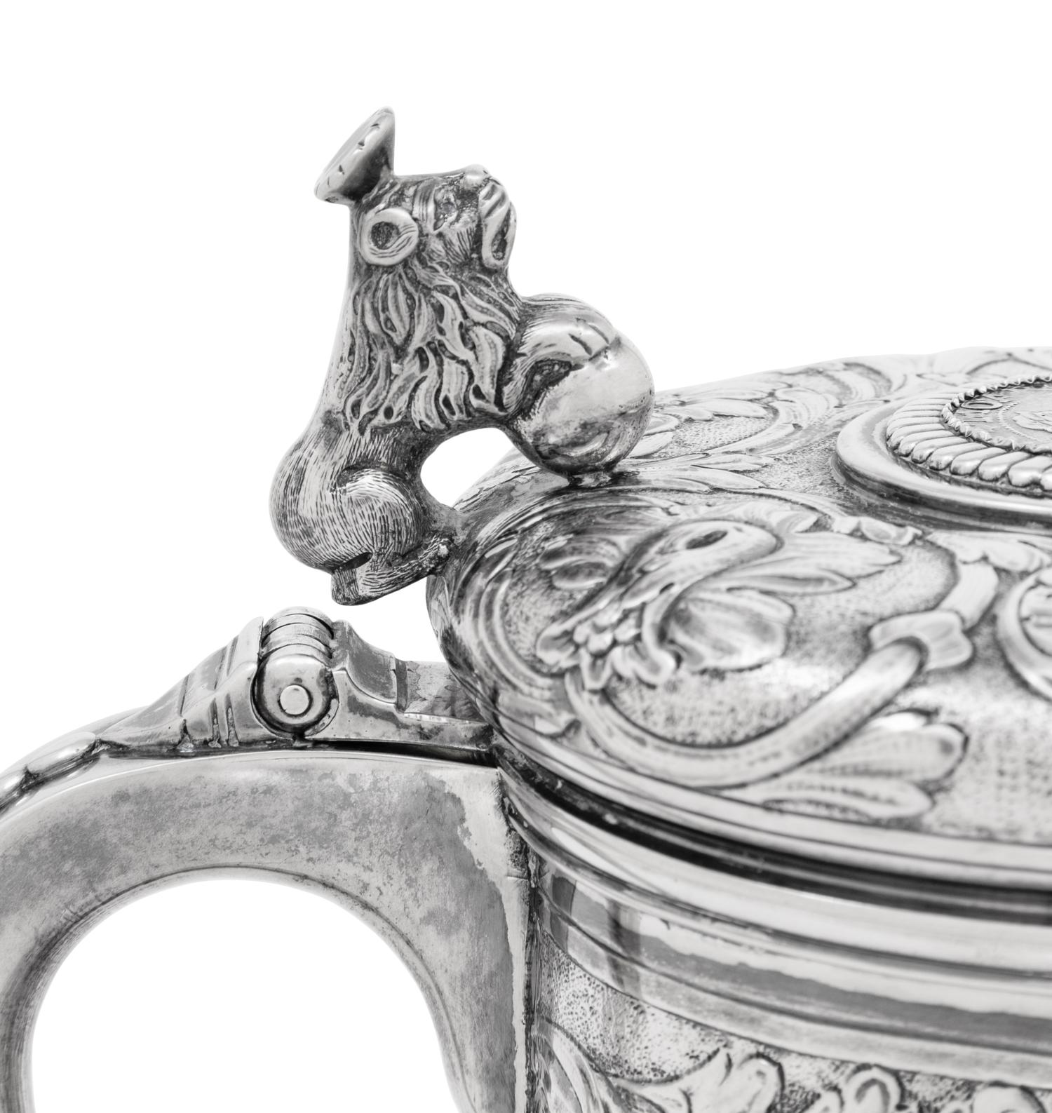 A Scandinavian Style Continental Silver Tankard