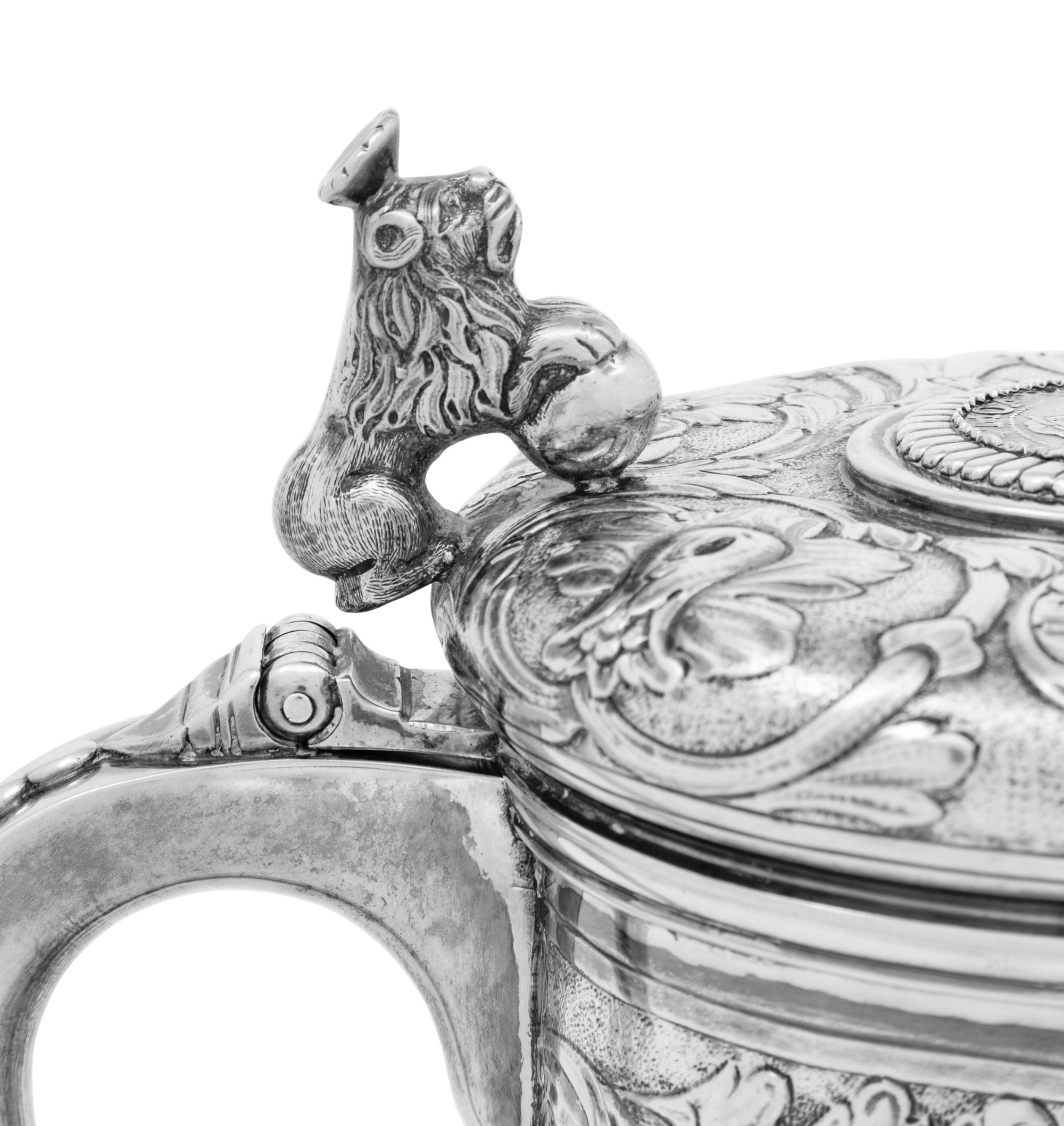 A Scandinavian Style Continental Silver Tankard