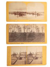[CIVIL WAR]. A group of 25 stereoviews, highlighted by images of the US Navy Yard, Washington, DC, incl. monitors, and cannon, and views of St. Augustine, Florida.