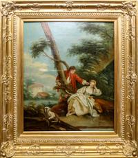 Artist Unknown, (19th/20th century), Courting Couple in Landscape