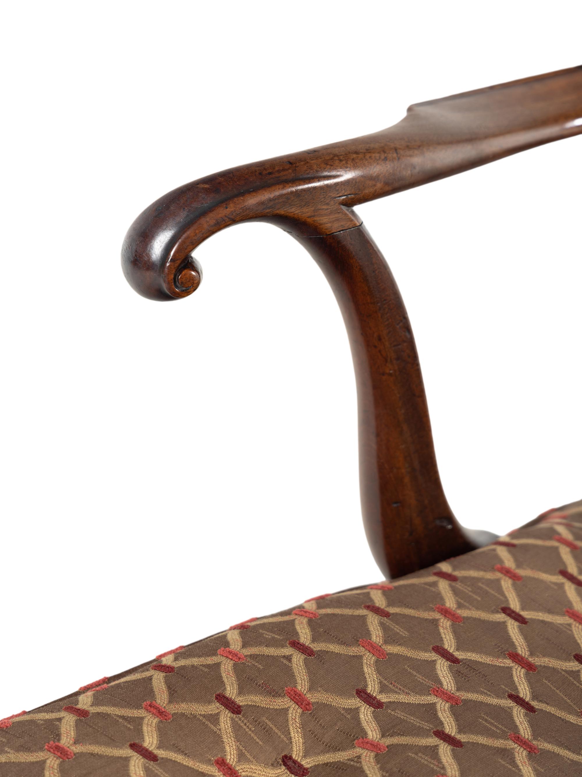 A George III Mahogany Armchair