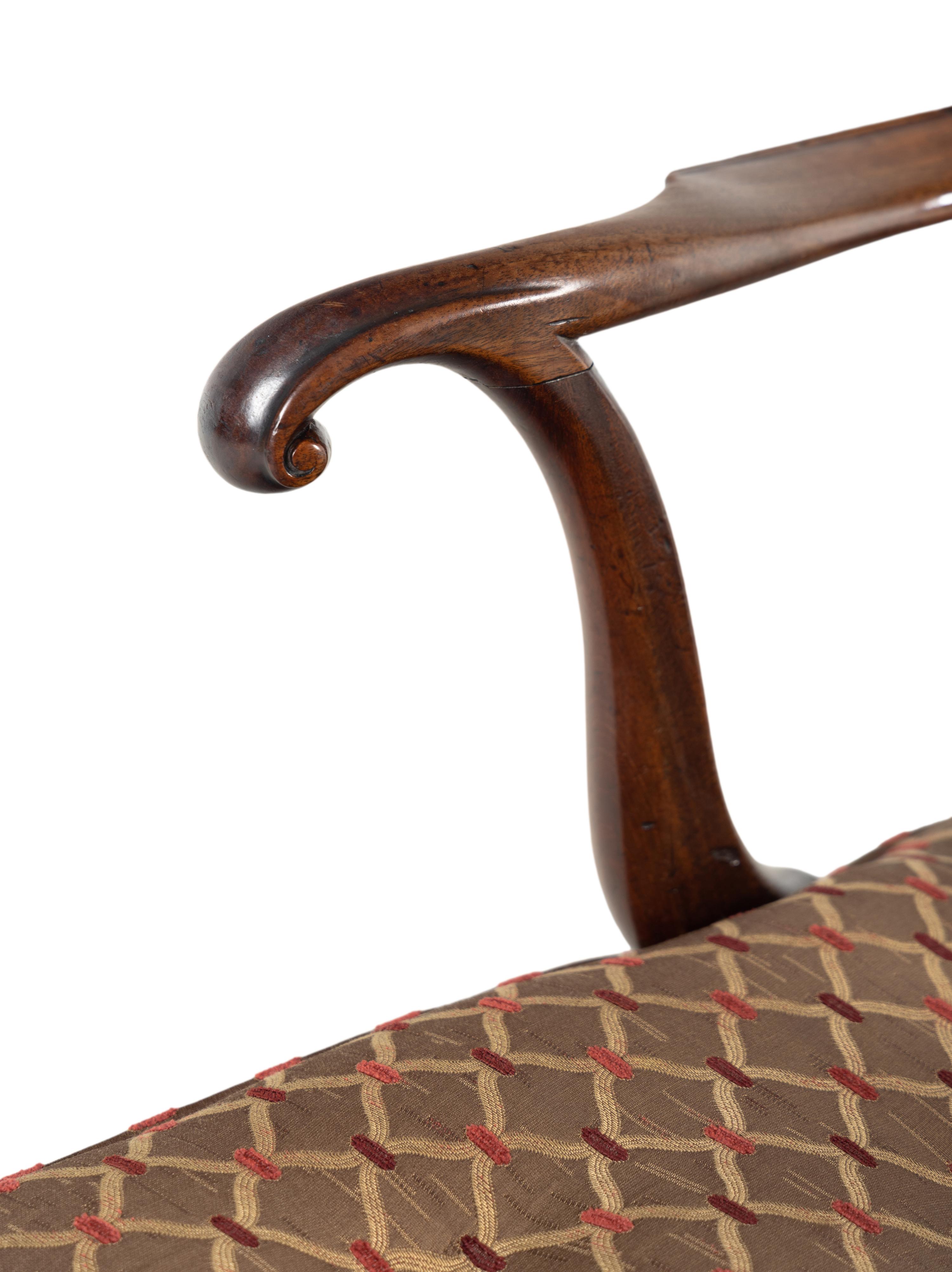 A George III Mahogany Armchair