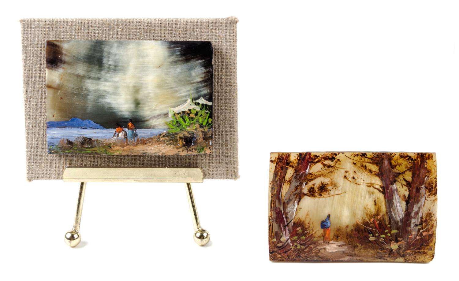 Artist Unknown, (20th Century), Forest Landscape and Seaside Landscape