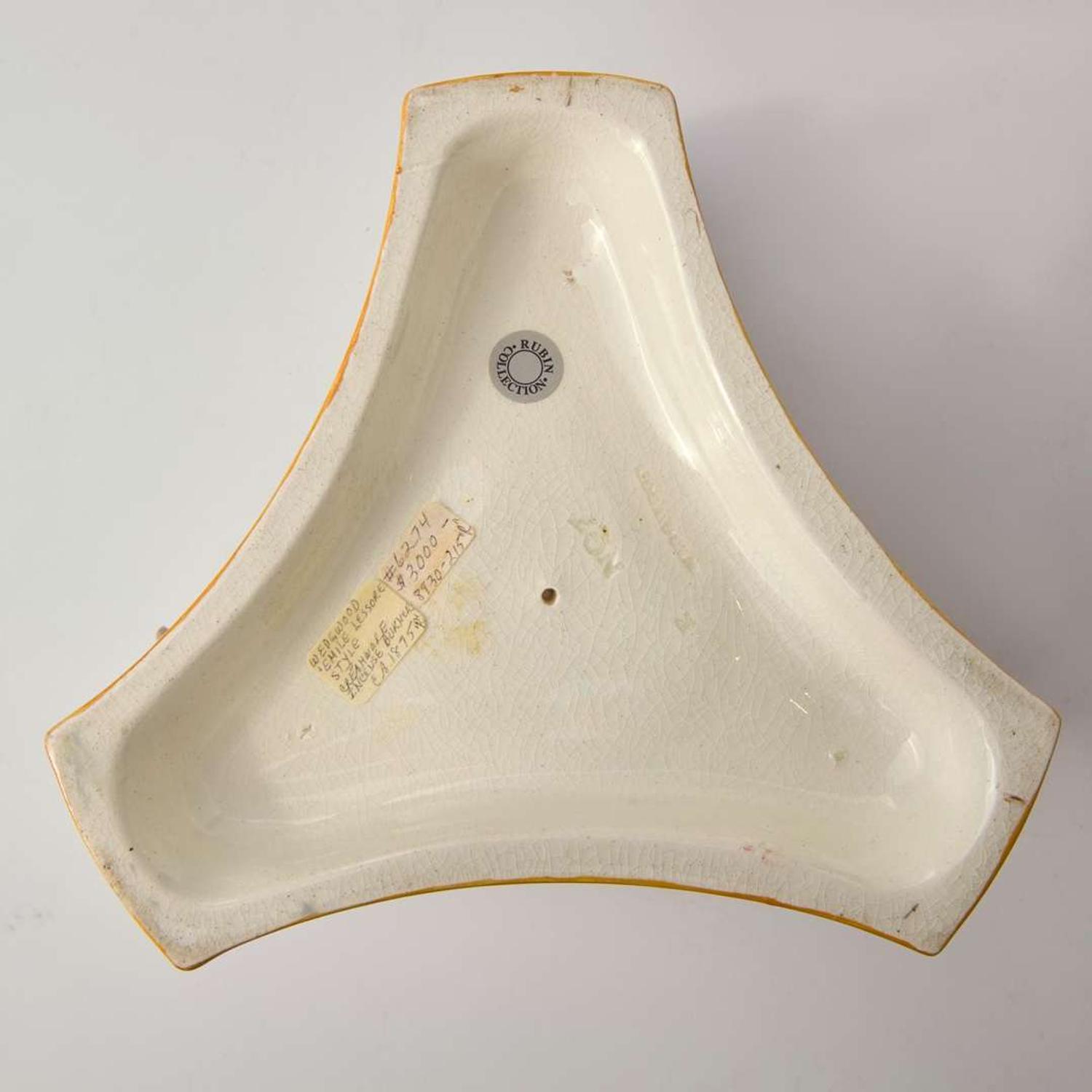 A Wedgwood Emile Lessore (1805-1876) Decorated Queensware Pastile Burner UK, circa 1870