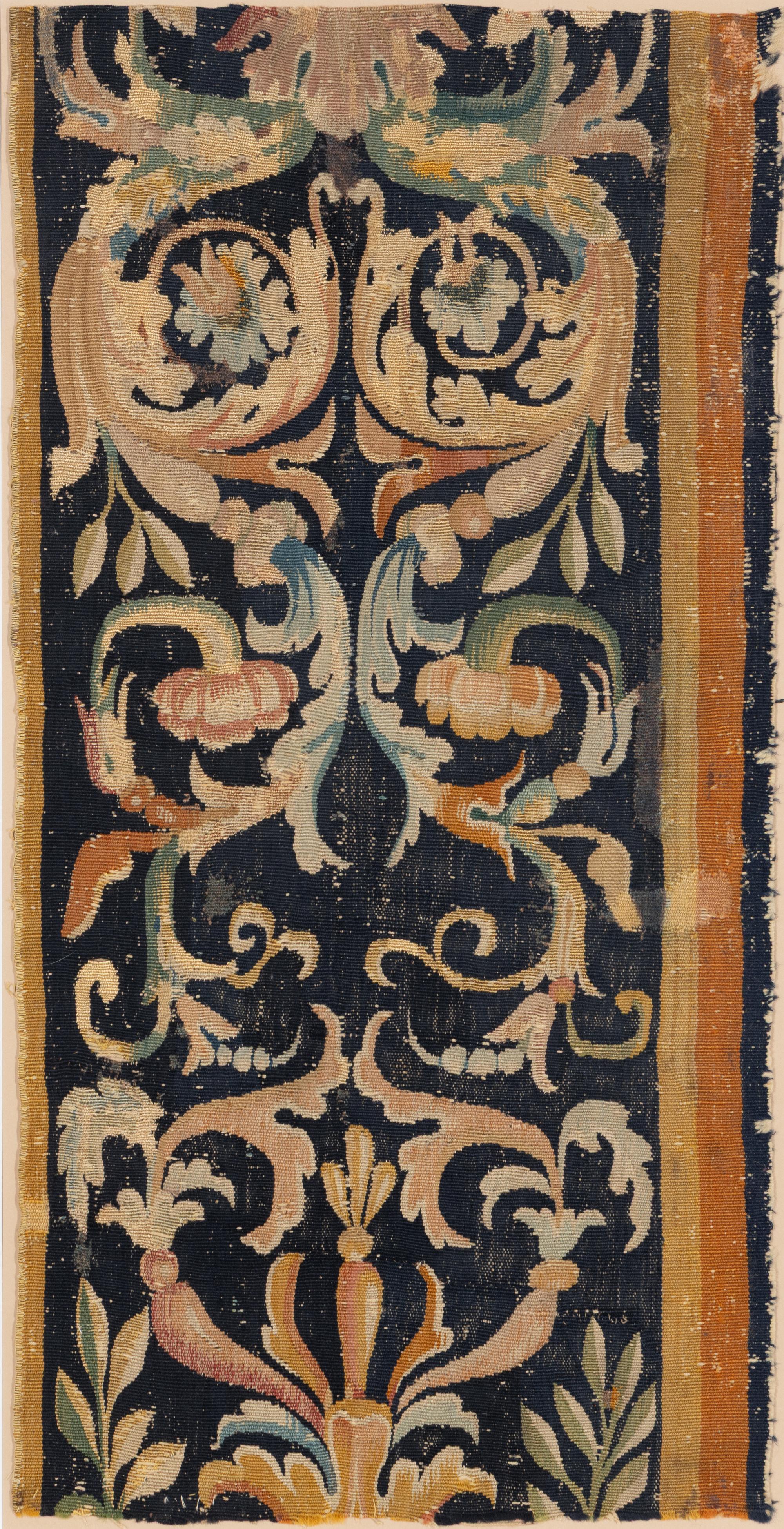 Two Framed Continental Tapestry Fragments