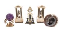 A Neoclassical Gilt and Patinated Watch Stand Height of first 8 1/2 inches. — 20TH CENTURY