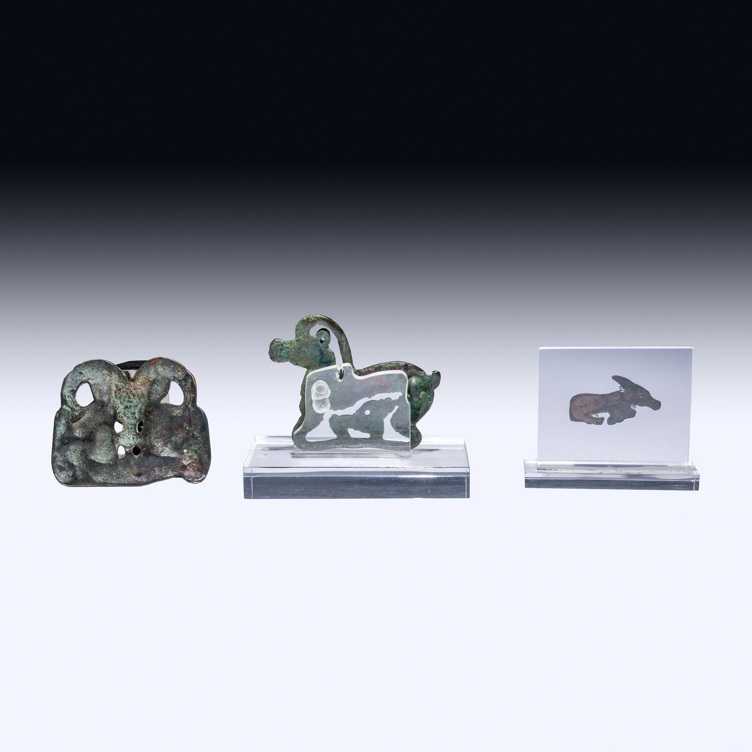 Three Eurasian Bronze Appliqués