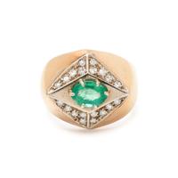 EMERALD AND DIAMOND RING