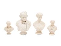 A Group of Parian Ware Busts