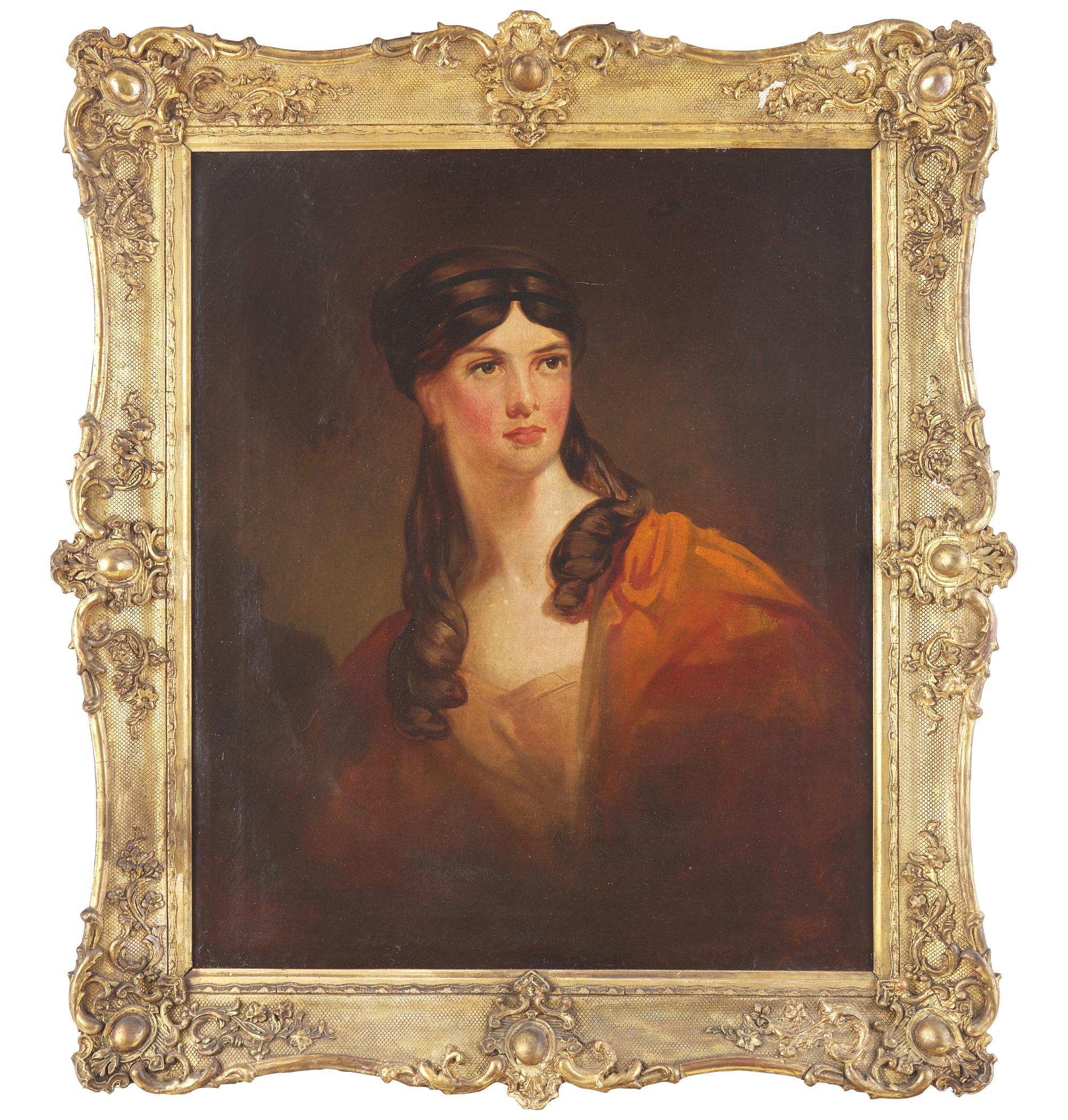 Attributed to Thomas Sully (1783-1872), Portrait of Frances Anne "Fanny" Kemble (1809-1893) in the Character of Bianca