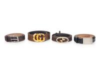 Four Designer Belts: Two Tiffany & Co. & Two Gucci