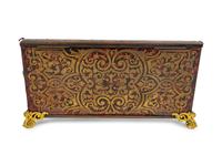 A French Tortoise Shell Inlaid Boulle Marquetry Standish