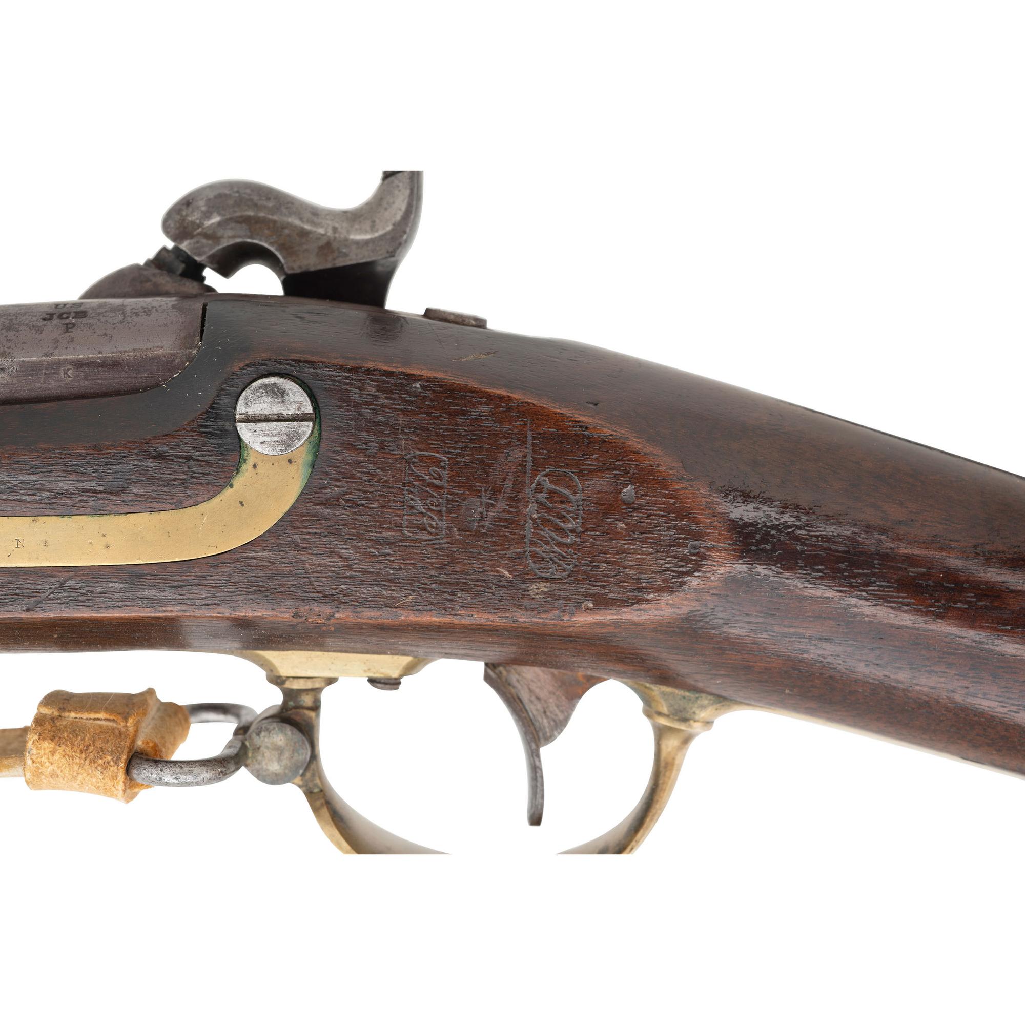 Colt Altered US Model 1841 Mississippi Rifle with Matching Numbered Bayonet Adapter Ring and White Buff Sling