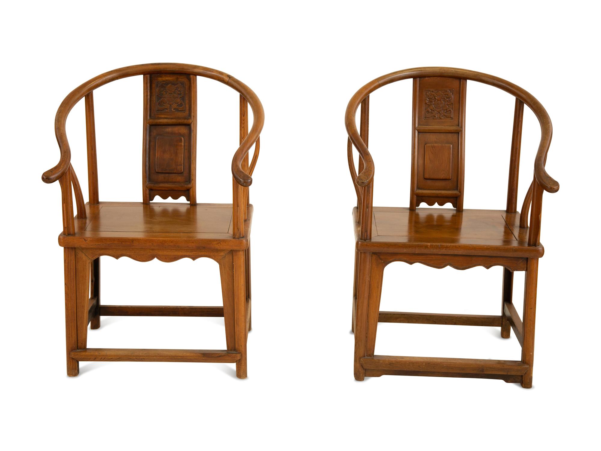 A Pair of Huangahuali Chairs
