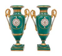 A Pair of Paris Porcelain Urns