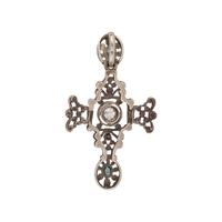 DIAMOND AND RUBY CROSS PENDANT