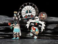 Zuni Mosaic Inlay Pins/Pendants and Ring
