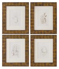 Artist Unknown (20th century) Four Prints each initialed MR…