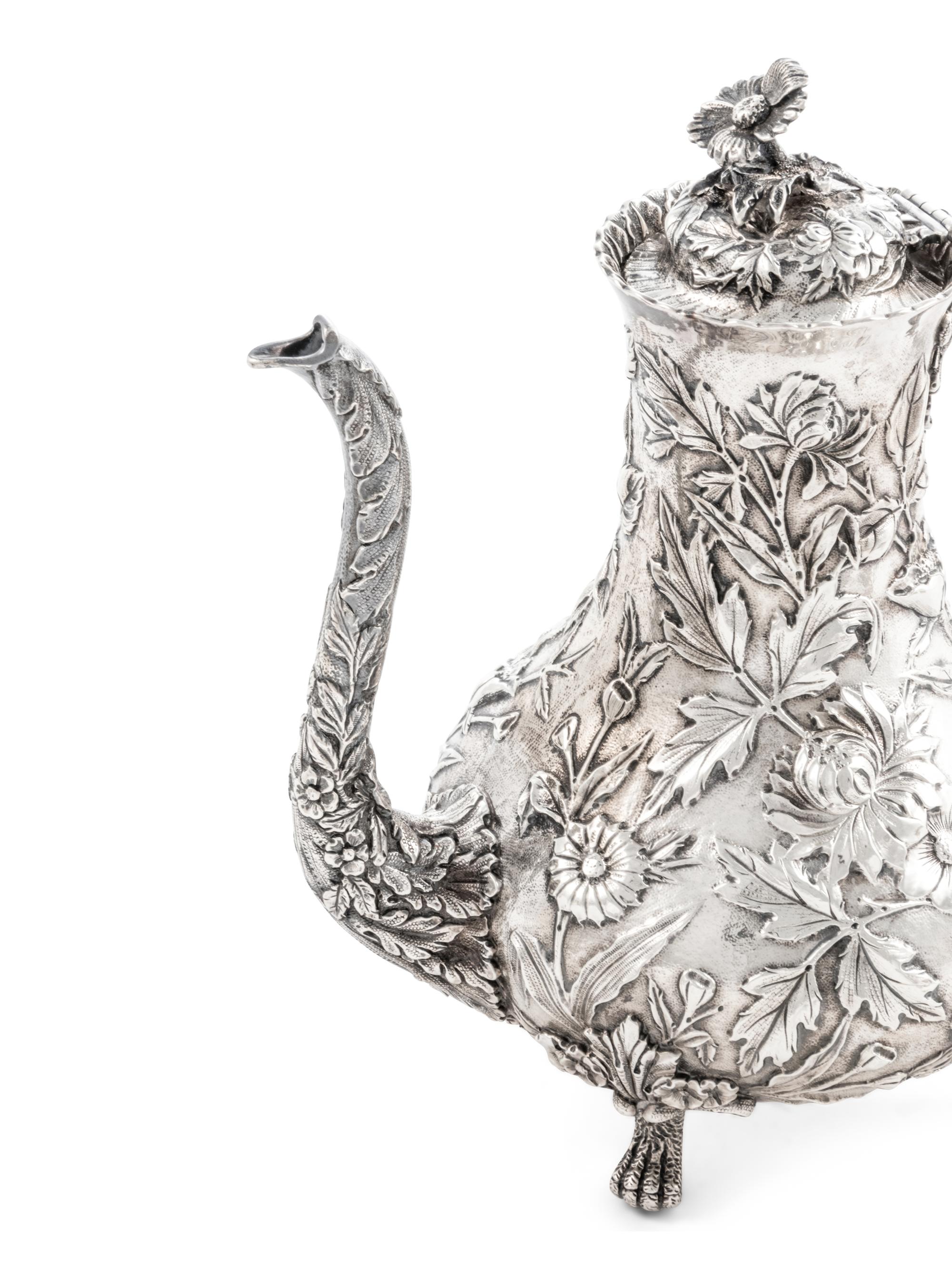 An American Silver Three-Piece Tea Service