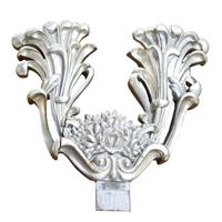 A Silvered Carved Console Fragment 44" W x 9" D x 42 "H — Argentina, Early 20th Century
