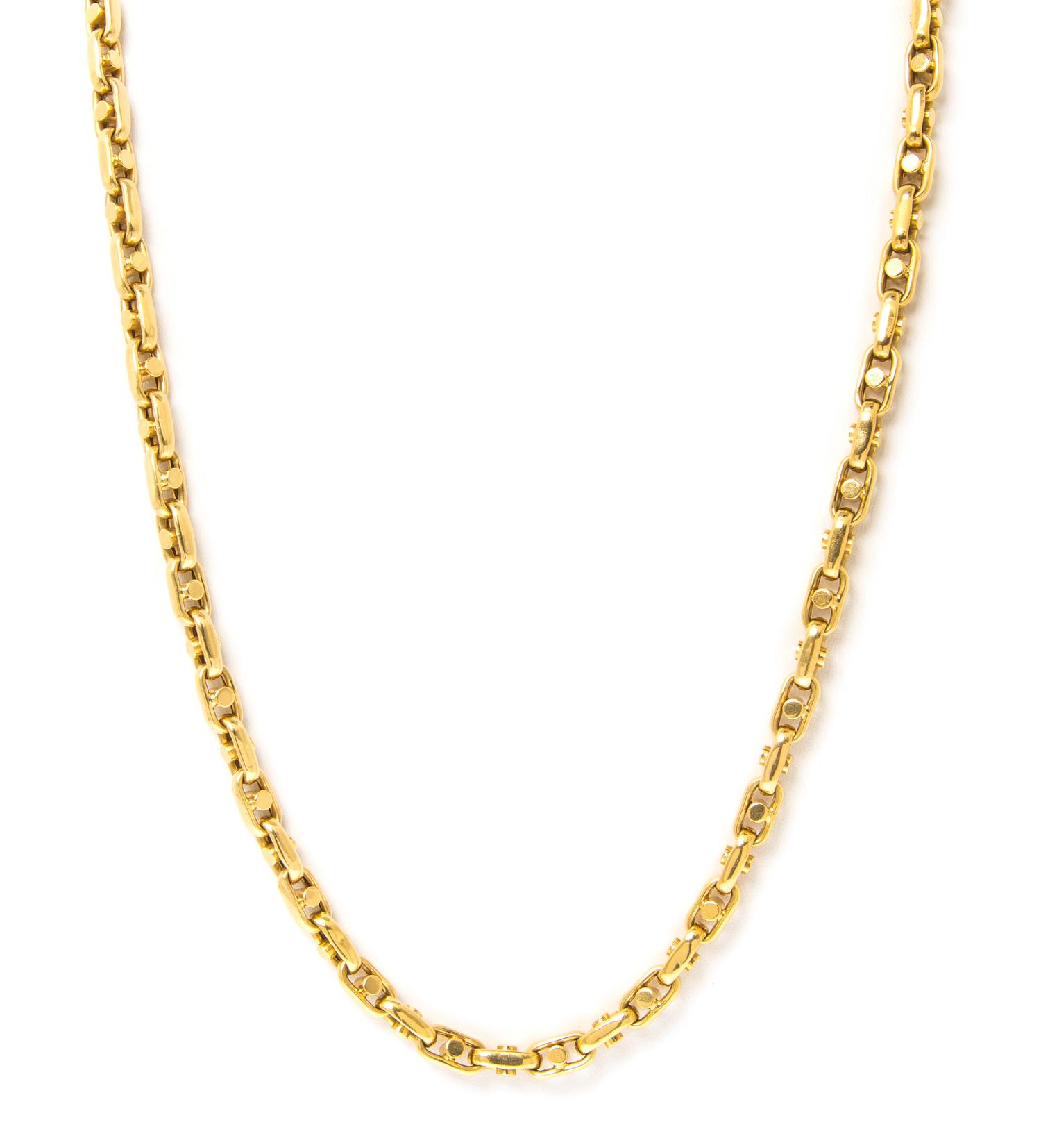 An 18 Karat Yellow Gold Chain Necklace, 40.10 dwts.
