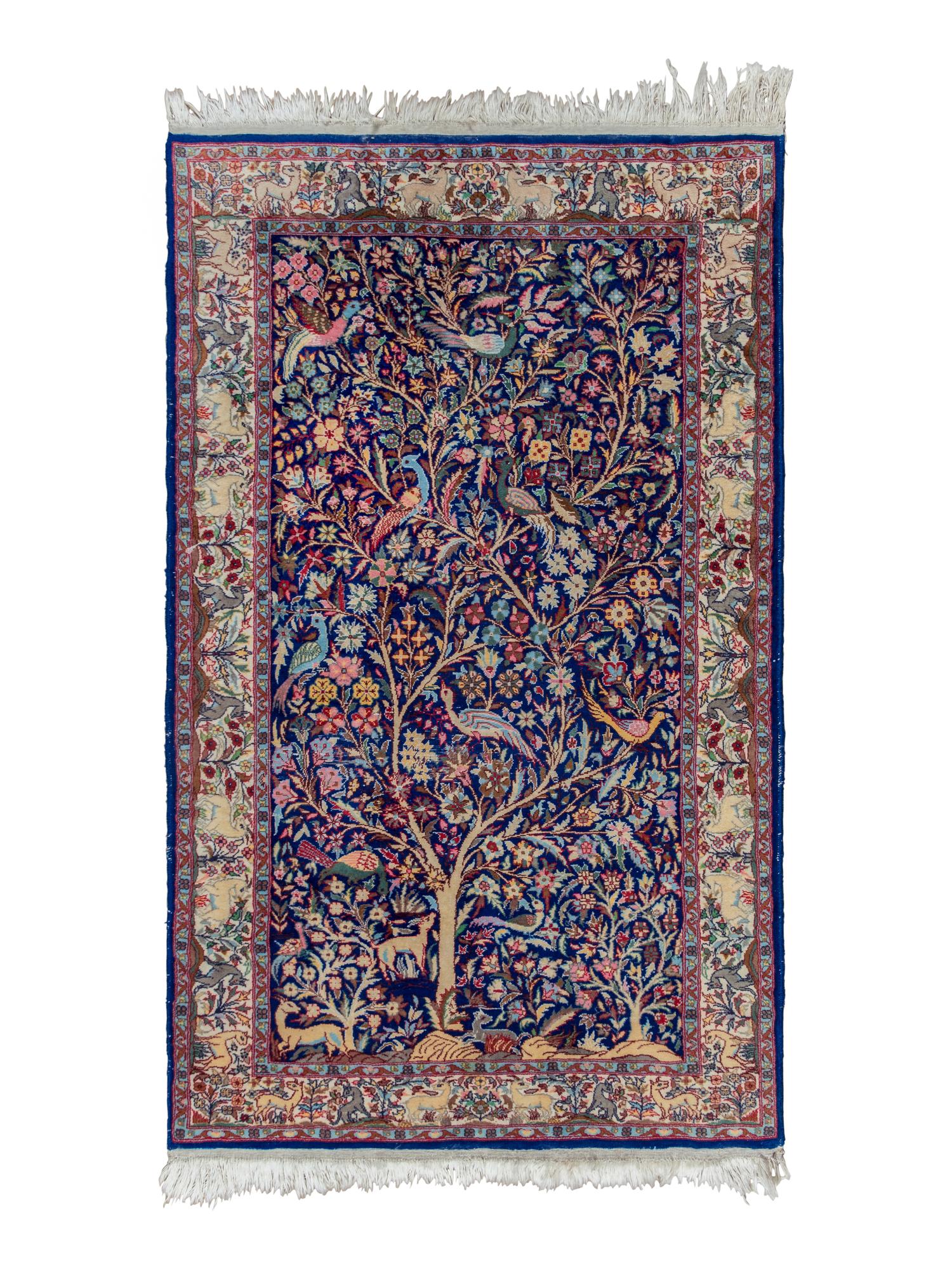 An Isfahan or Kirman Wool Rug
