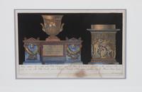 A Pair of Italian Hand-colored Engravings Each: 7 x 11 1/2 inches.