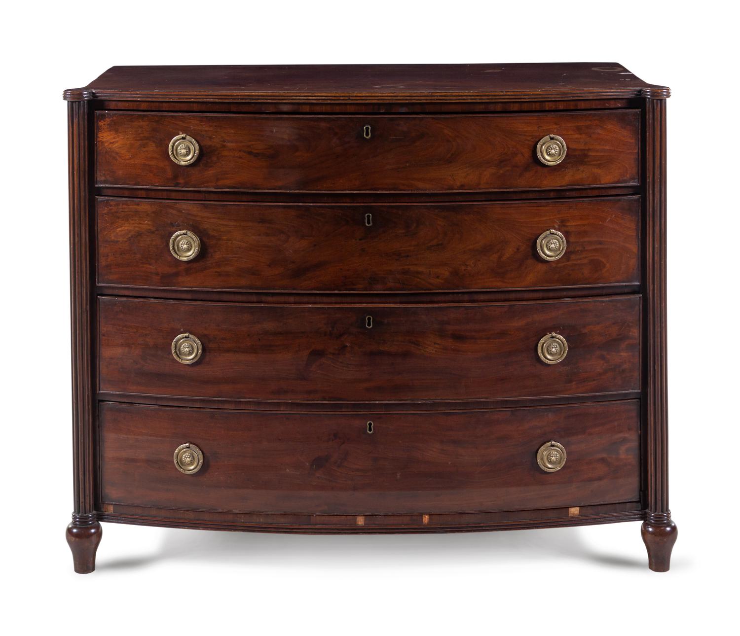 A Federal Mahogany Chest of Drawers