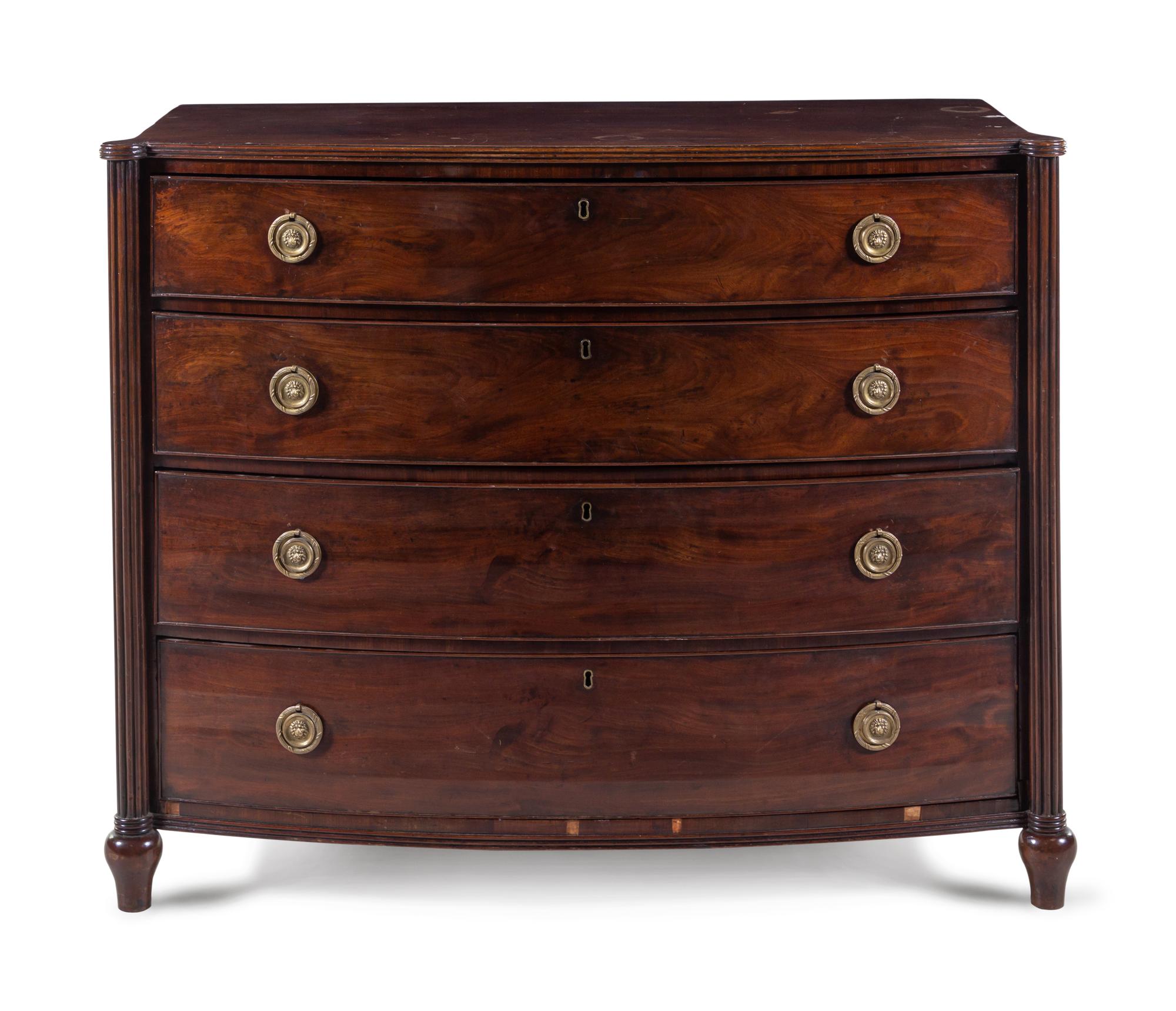 A Federal Mahogany Chest of Drawers